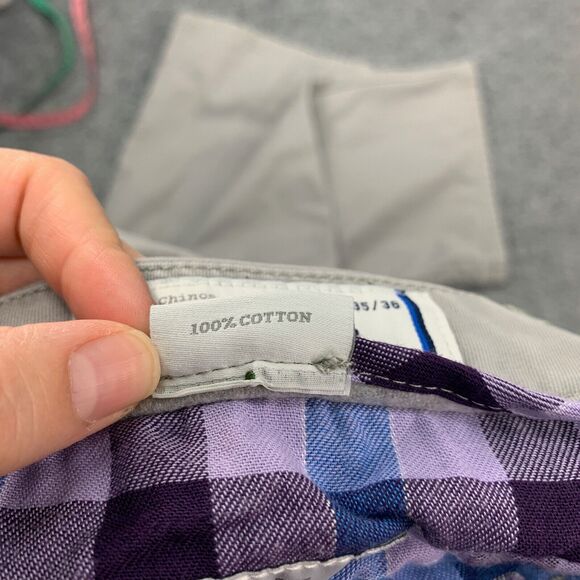 Bonobos Pants Mens 35 Gray Boot Fit Washed Chinos Straight Leg Cotton City Work - Picture 14 of 16